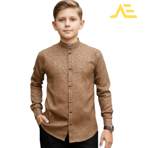 Koko Sultan Embos Anak Premium Bahan Wolfis Motif Etnik 4 Warna S-XXL