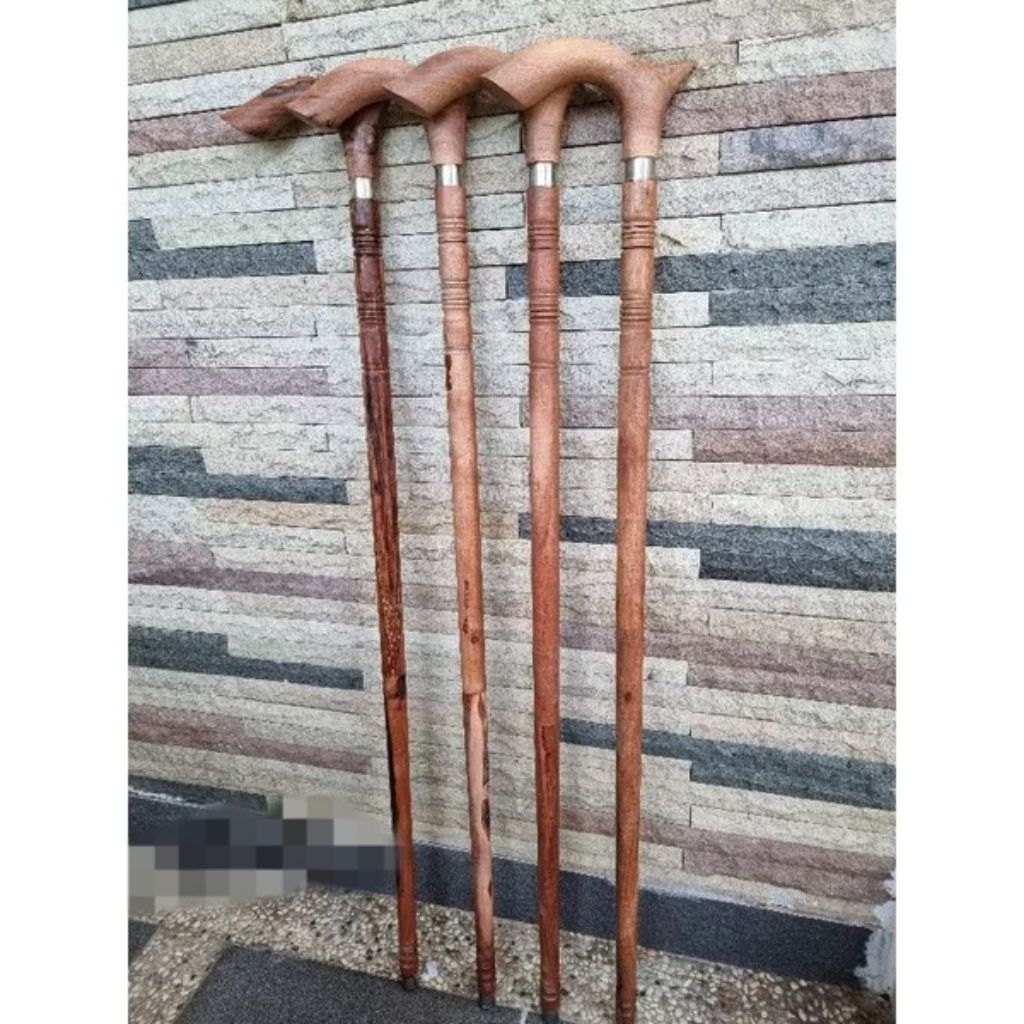 Tongkat Jalan Kayu Bertuah Setigi Original