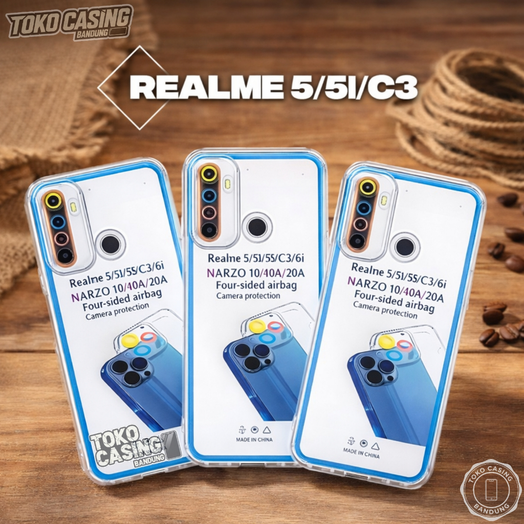 Case Bening Realme 5 (RMX1911) 5i (RMX2030) Realme C3 (RMX2020) Casing Polos