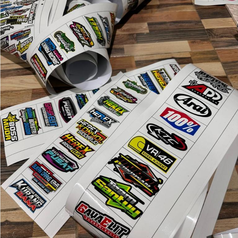 Stiker Sponsor & Qoutes RANDOM Harga 200Rupiah TIDAK BISA PILIH