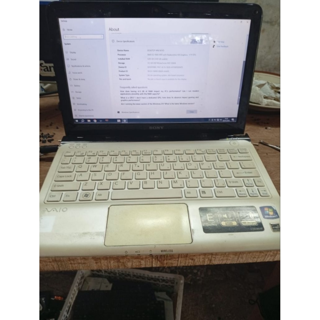 motherboard mainboard mobo Normal laptop sony vaio SVE111A11W SVE11115EGP SVE111B11W SVE1135CVP AMD 