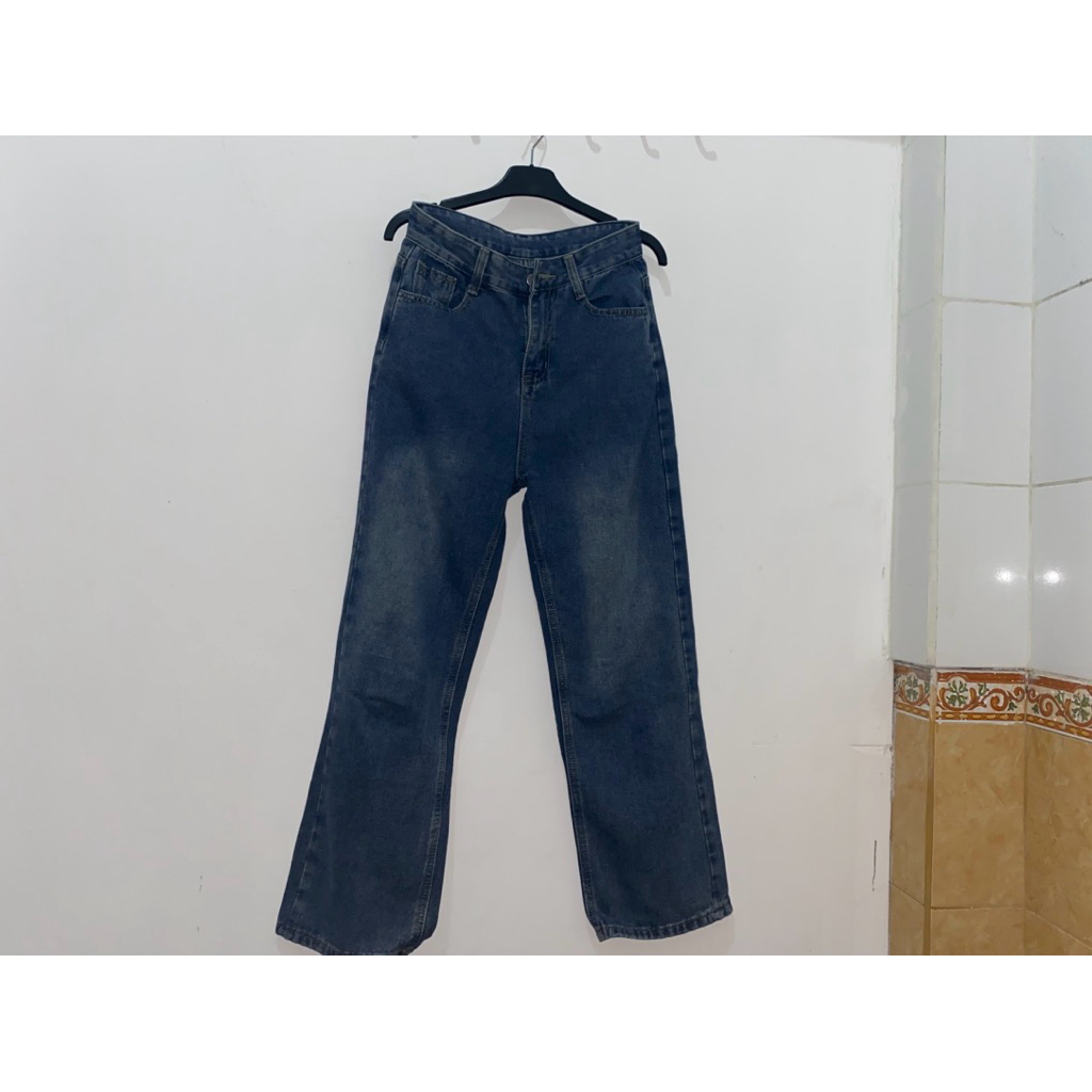 Preloved PL Celana Jeans Yoyo Size S Biru Retro