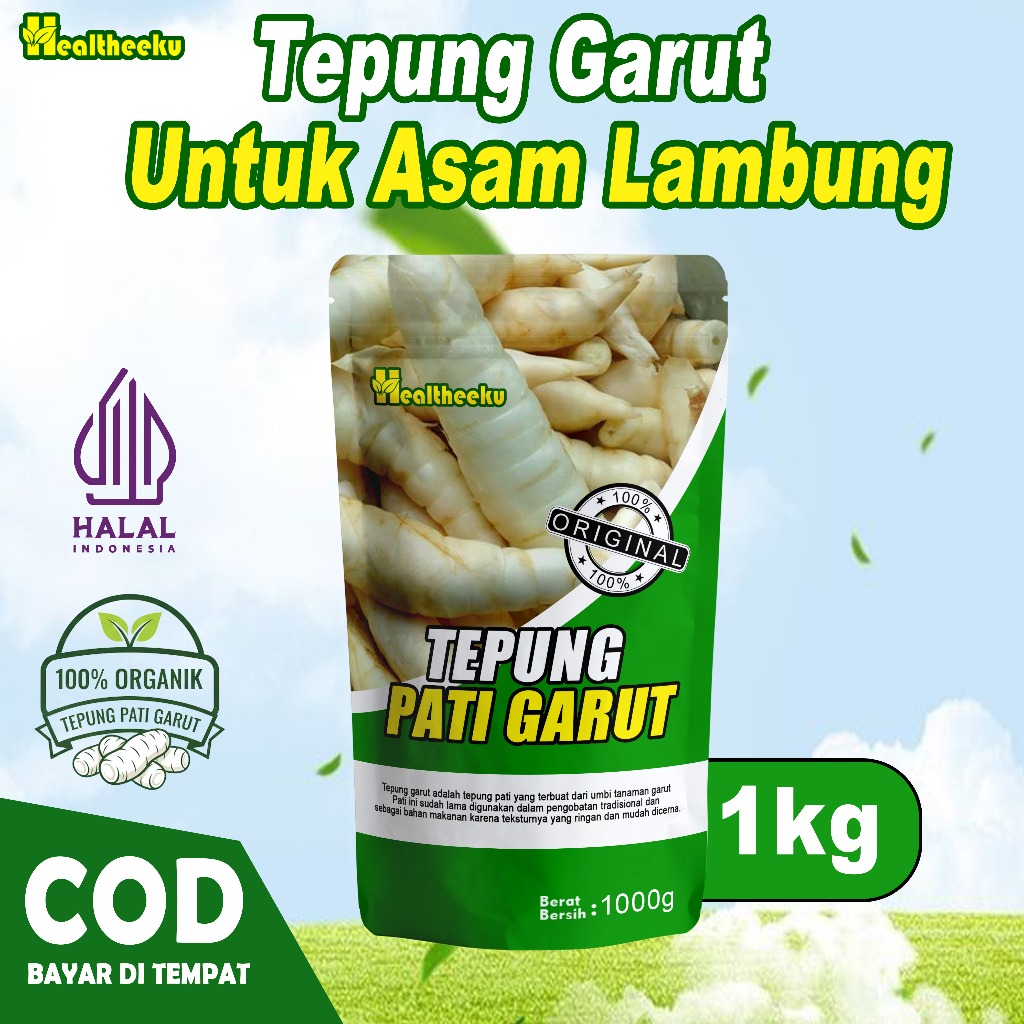 Tepung Garut 1kg  / Tepung Pati Garut / Tepung Garut / Pati Garut premium