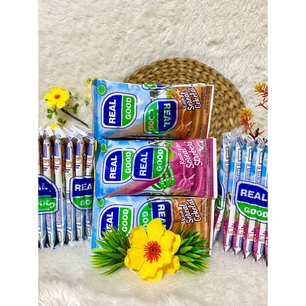 Susu Bantal Real Good 1 Dus isi 60pcs 50ml - 1 Rasa