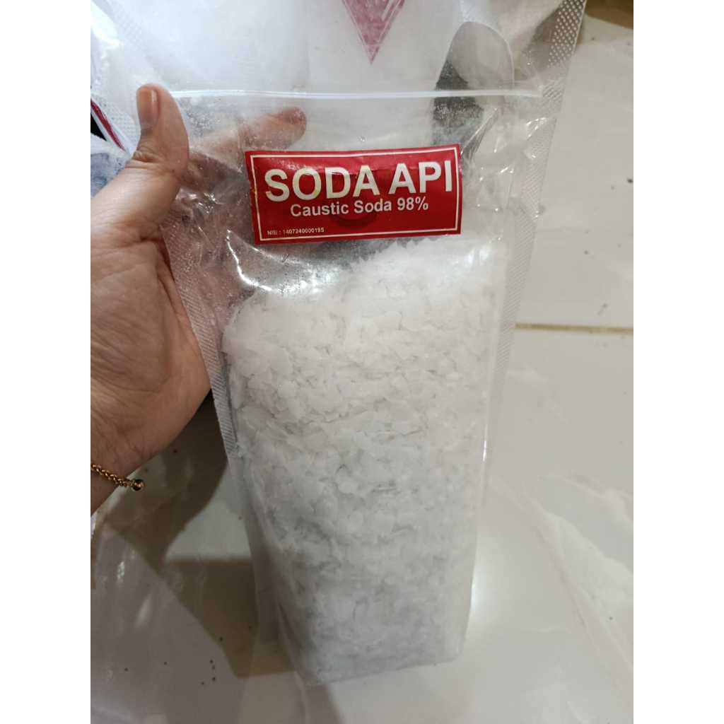 NaOH flake teknis 500gram-anti sumbat