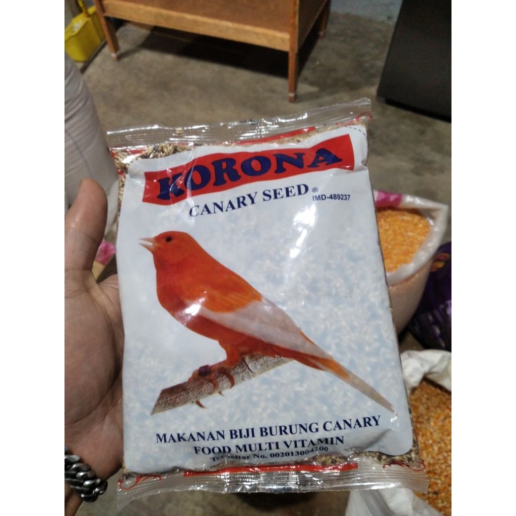 KORONA CANARY SEED, pakan burung kenari merek korona