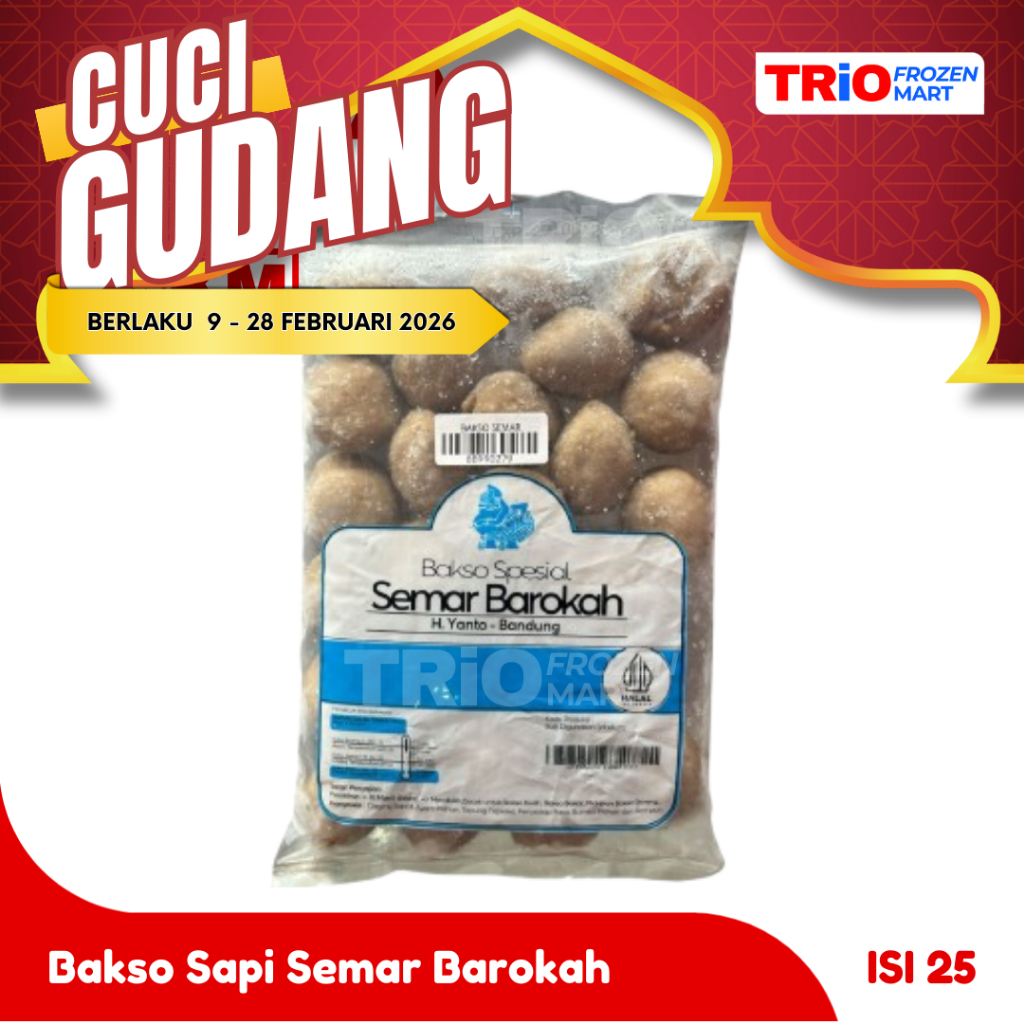 Bakso Sapi Semar Barokah 25pcs