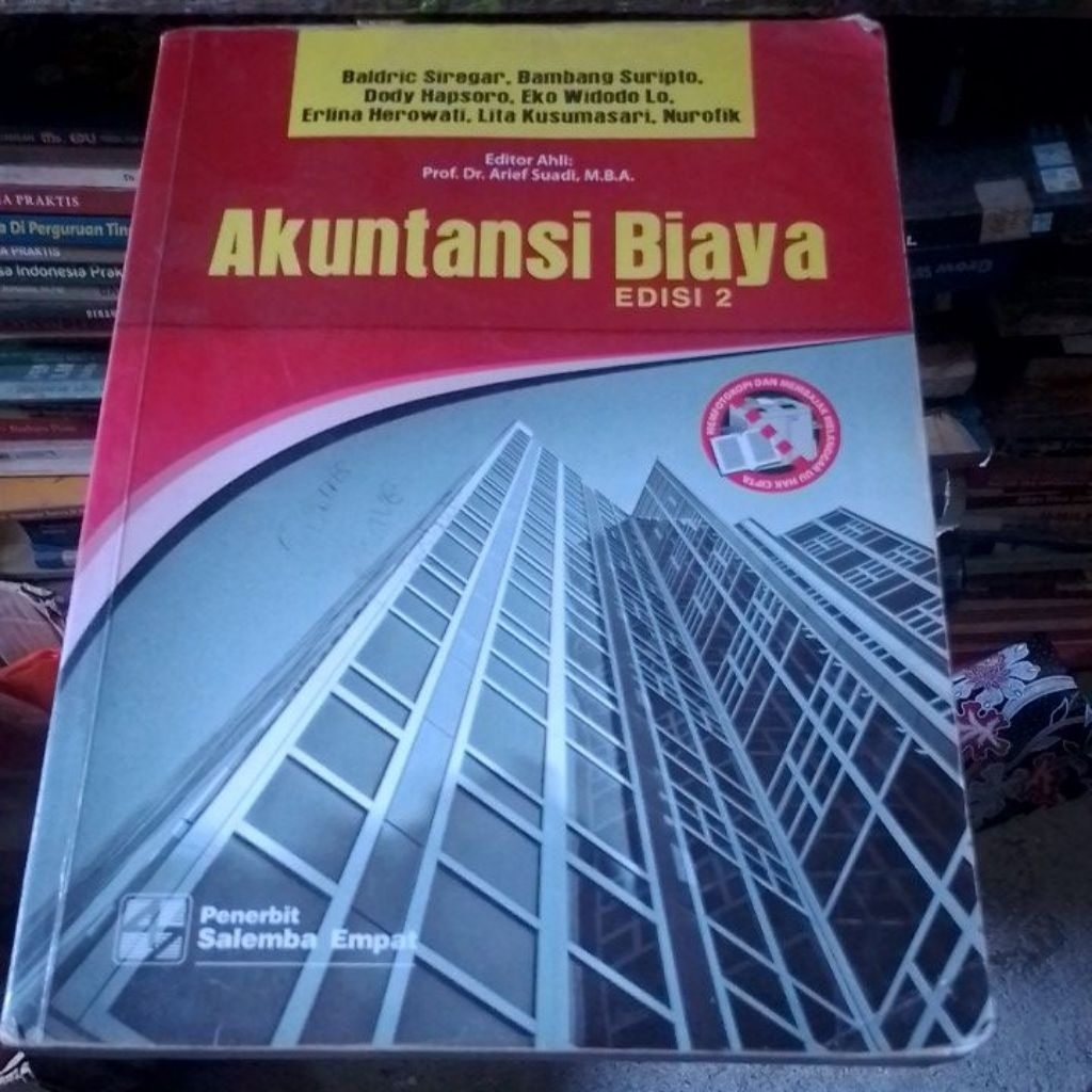 buku bekas original akutansi biaya