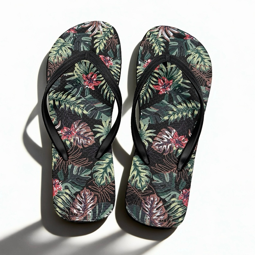 Sandal Jepit Wanita Hawaii Karet Datar Anti Slip Tahan Lama, Lembut, Nyaman, Tidak Menekan Jari Kaki