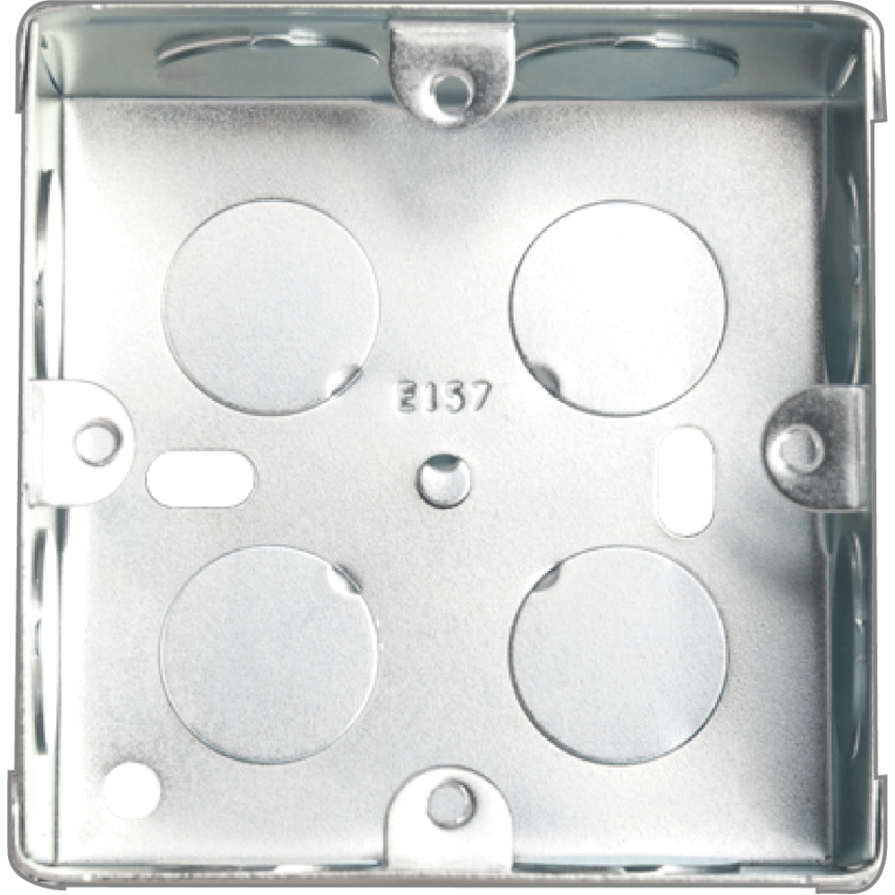 Boss Inbow Dus Flush Mounting Box Inbow | B157 1 Gang Metal Mounting Box | B157P 1 Gang Mounting Box
