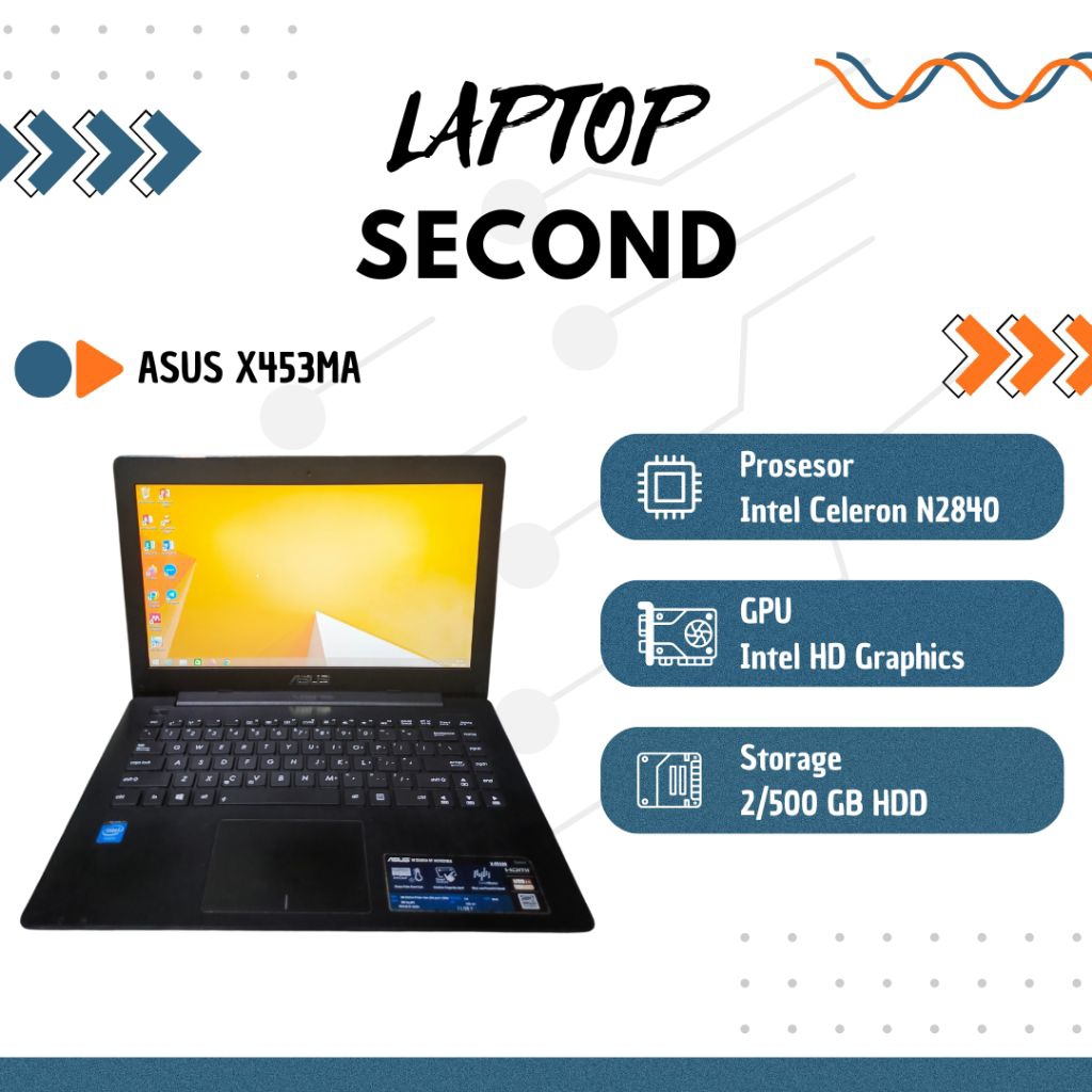 LAPTOP ASUS X453M INTEL CELERON N2840 2GB/500GB