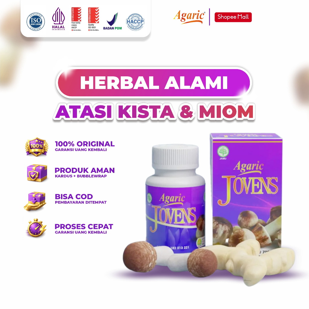 Agaric Jovens - Obat Herbal Kista Miom Benjolan Kanker Tumor Ovarium Endometriosis Bartholin PCOS is