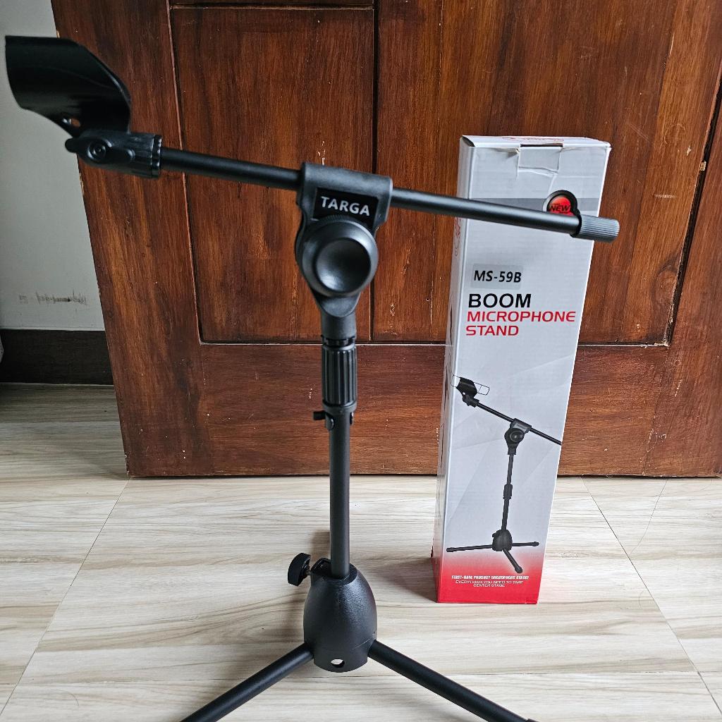 Stand Cagak Mic Pendek Targa MS-59B MS59B Boom Stand Microphone Stand Mic Meja Original Targa Kaki 3
