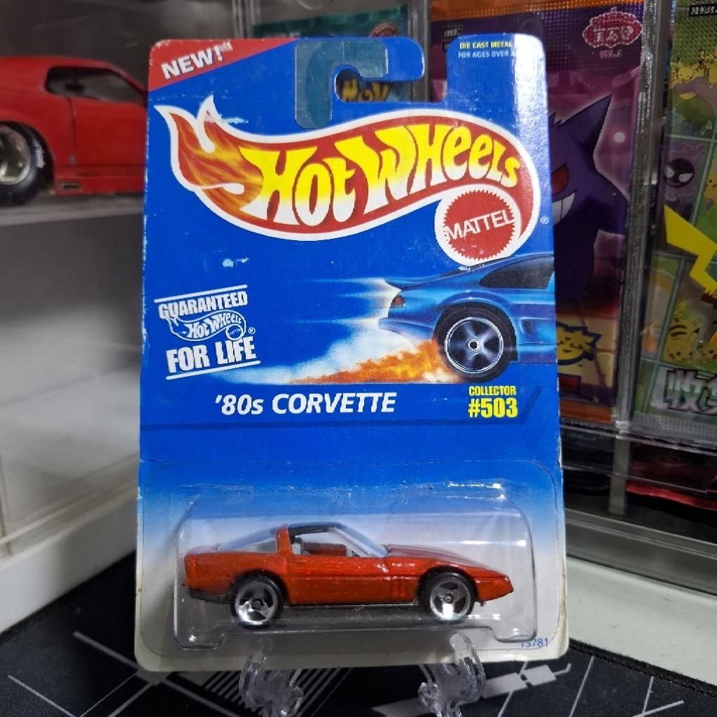 Hotwheels 80s Corvette Merah Blister Segel
