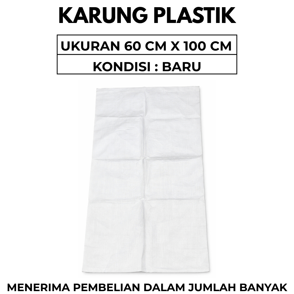 Karung Plastik Tebal Baru Karung Plastik Besar Uk 60 x 100