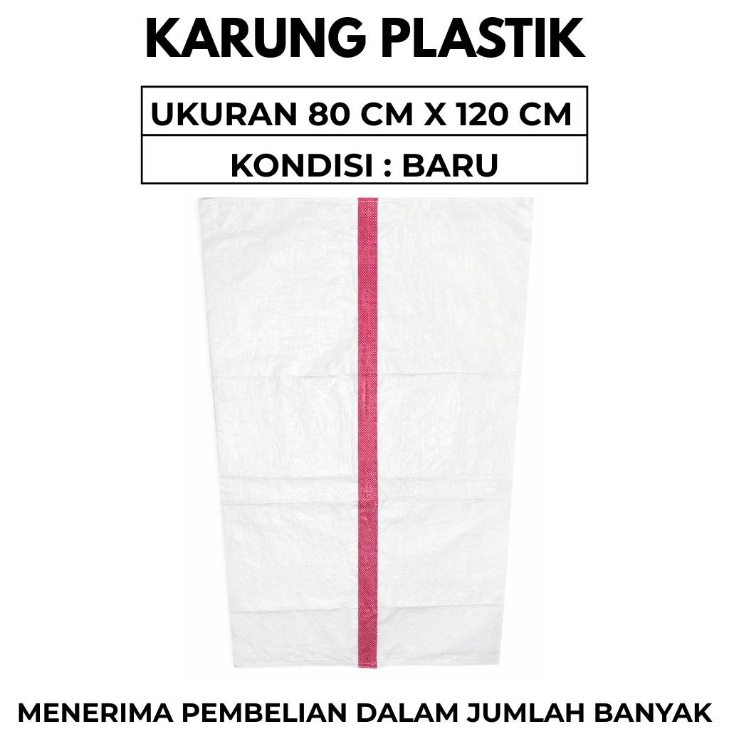 Karung Plastik Tebal Baru Karung Plastik Besar Uk 80 x 120