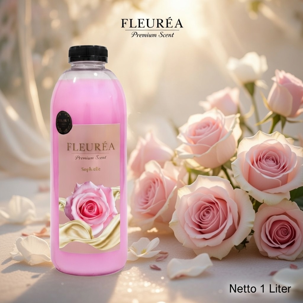 Fleurea Parfum Laundry Sophielle Mawar Lembut 1 Liter Tahan Lama
