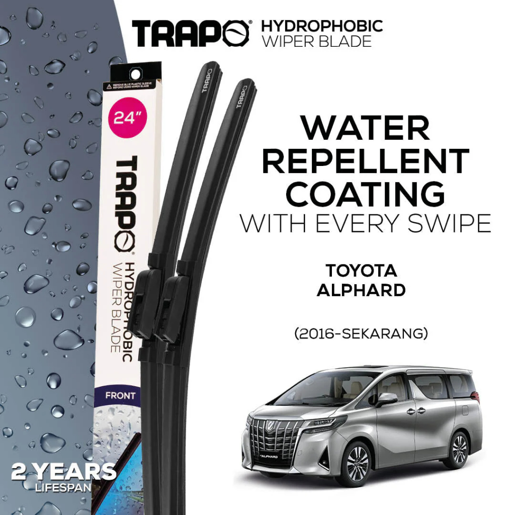 Trapo Hydrophobic Wiper Blade Toyota Alphard (2016-Sekarang) Wiper Mobil Alphard