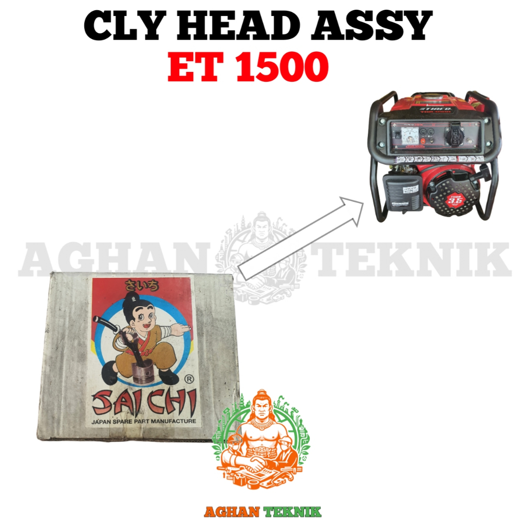 Cylinder Head ET 1500 Genset Bensin 4 Tak