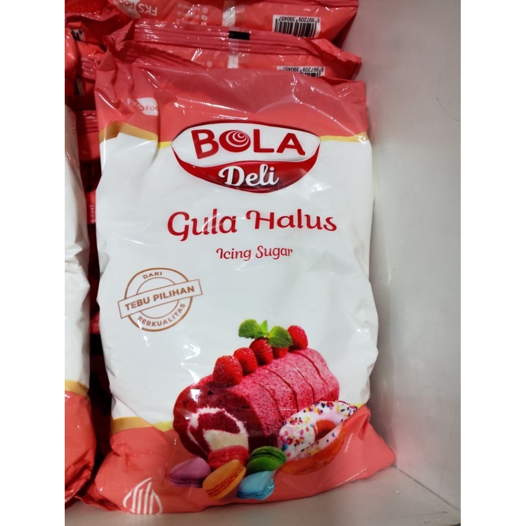 GULA HALUS BOLA DELI 1KG/ BOLA DELI GULA HALUS KEMASAN 1KG
