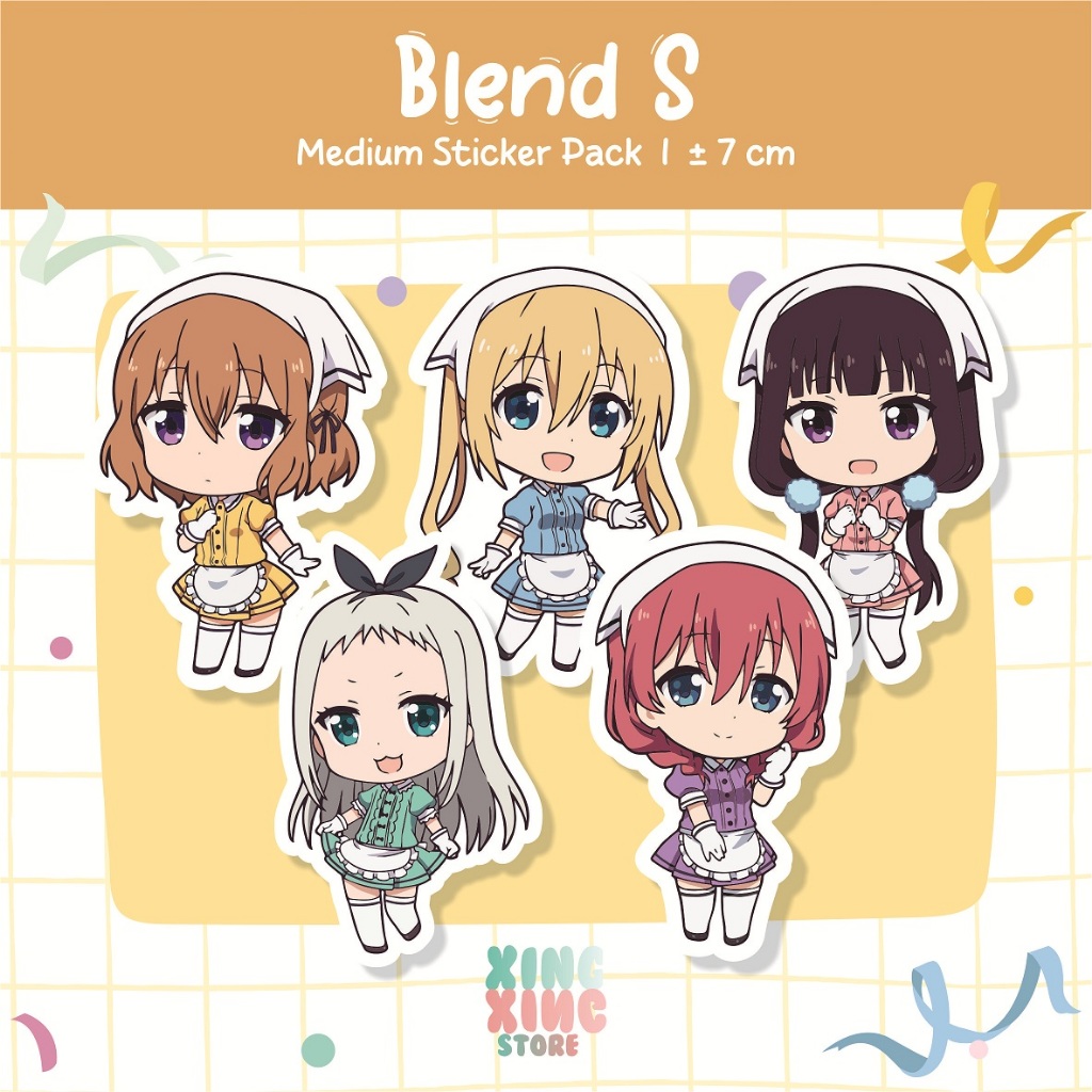 [ 5 pcs ] ANIME cetak stiker Game/STIKER MURAH TEMA ANIME BLEND S /murah/stiker medium/blend s