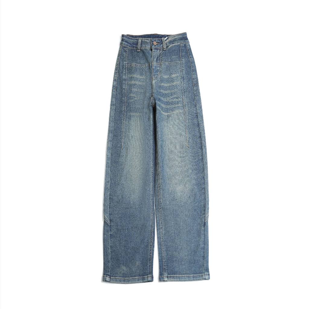 Adorela - Jeans Dad Jeans 8807 - Highwaist Celana Jeans Longgar Wanita Biru / Celana Jeans Wanita Kl