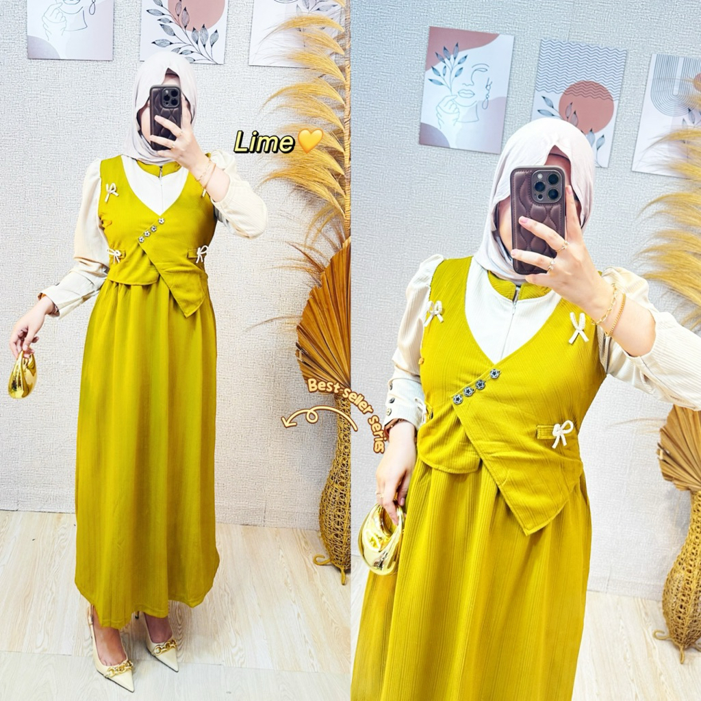 GAMIS / DRES WANITA NAZWA PREMIUM || GAMIS LEBARAN / GAMIS KONDANGAN WANITA NAZWA DRESS PREMIUM