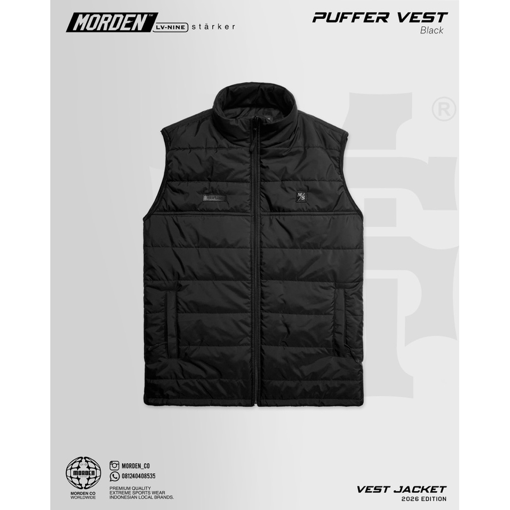 PUFFER VEST ARMY , Morden’s Army Puffer Vest