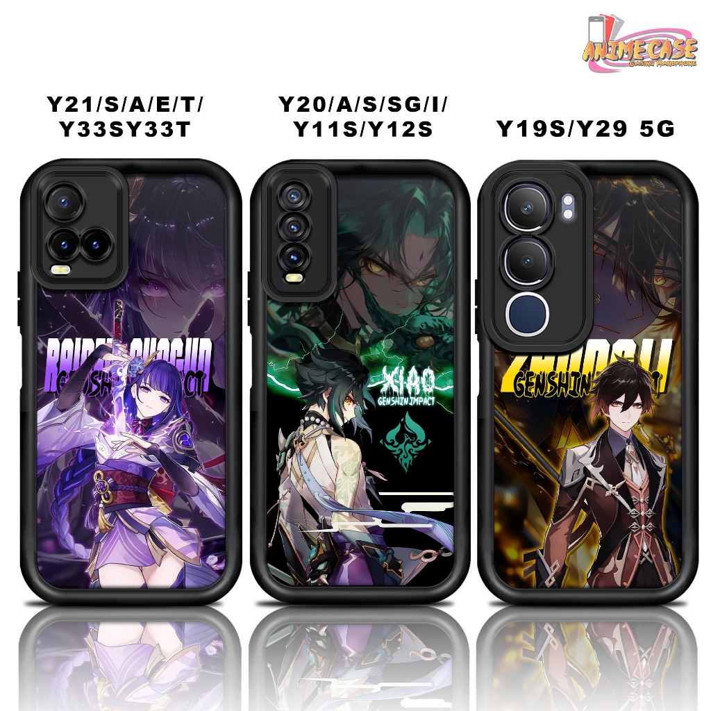 Case VIVO Y21 Y21S Y21A Y21E/T Y33S Y33T Y20 Y20A/S/SG/I Y11S Y12S Y19S Y29 5G Motif GENSHIN Casing 