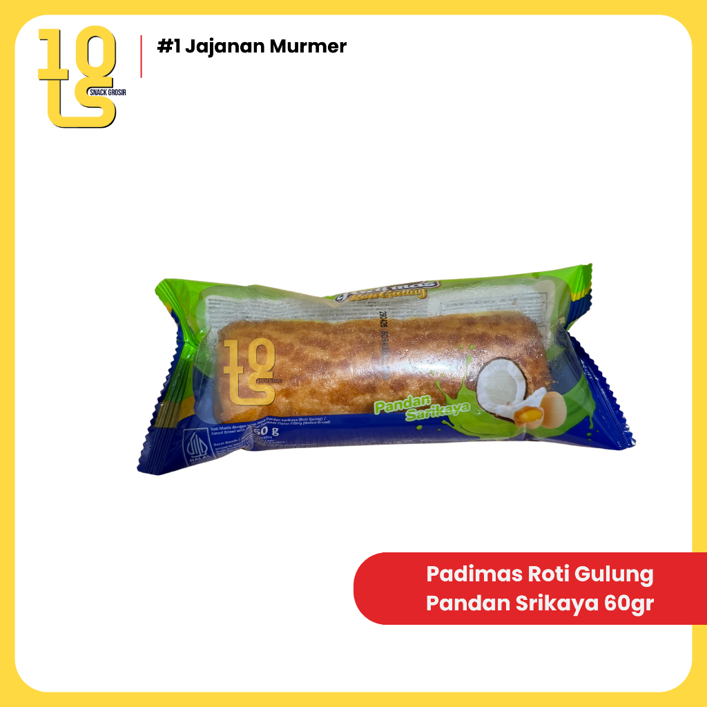 Roti Panggang Roti Gulung Bolu Bakar Padimas & Balimas Rasa Coklat/Pandan Sarikaya