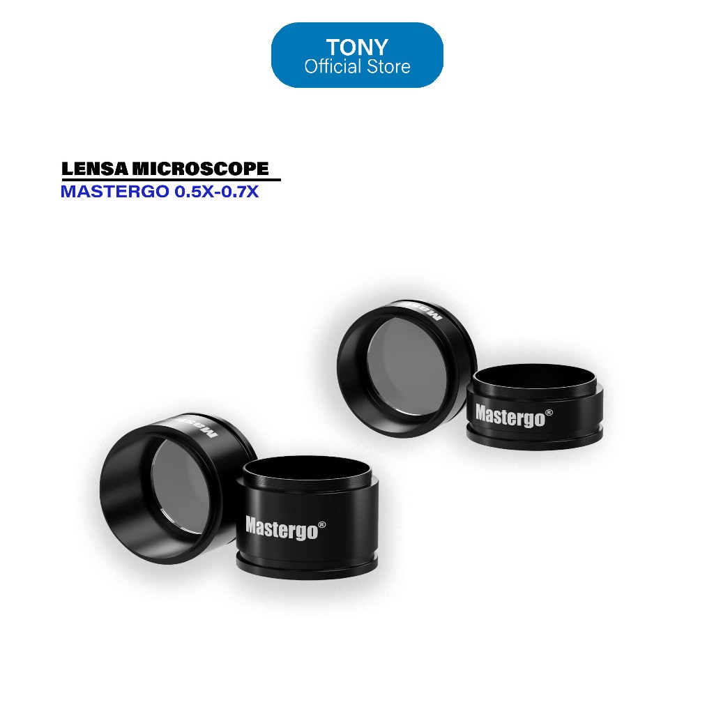 Lensa Mikroskop MASTERGO - Barlow Lens 0.5X & 0.7X Objective Auxiliary - LENSA MGO