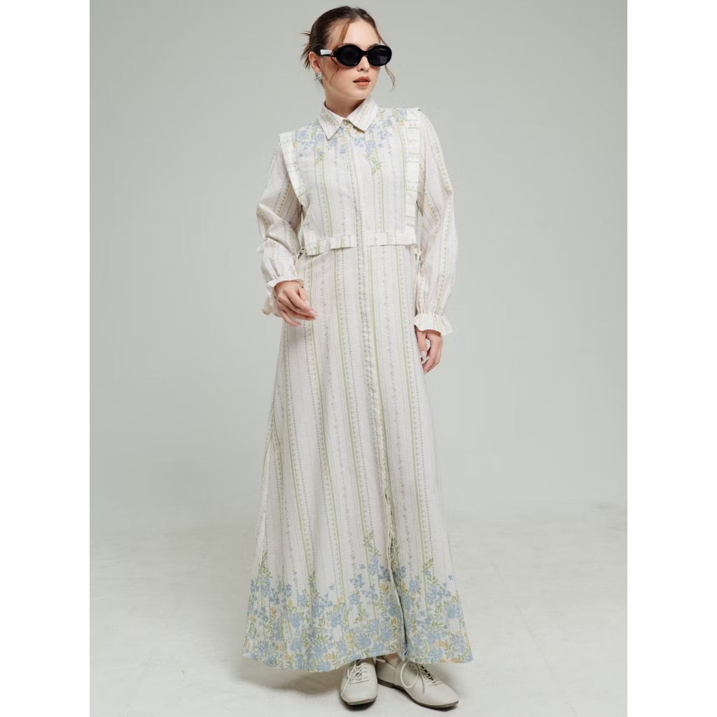 EXIT Aluna Dress |Dress Wanita Maxi - Lengan Panjang