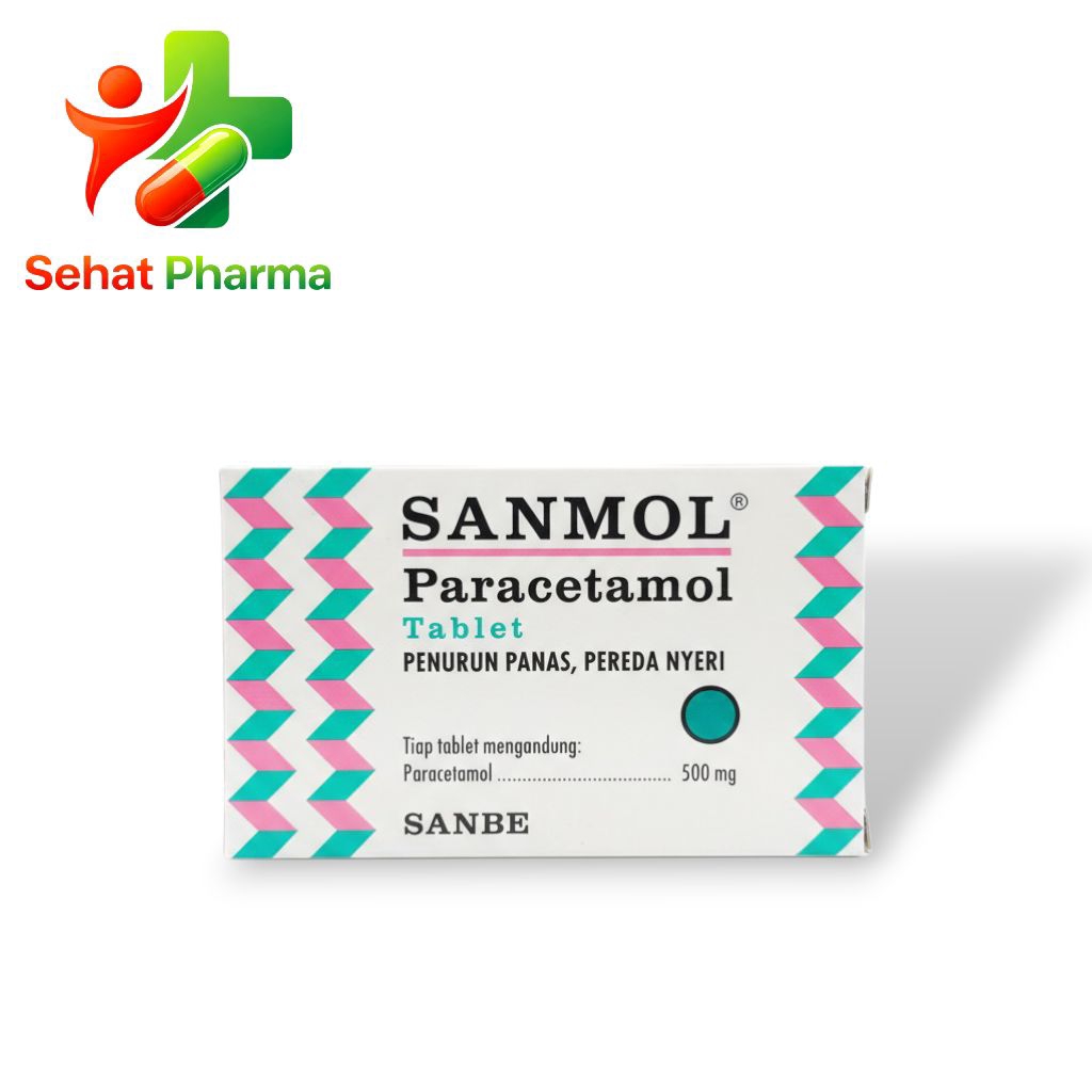 Sanmol Paracetamol tablet penurun panas pereda nyeri