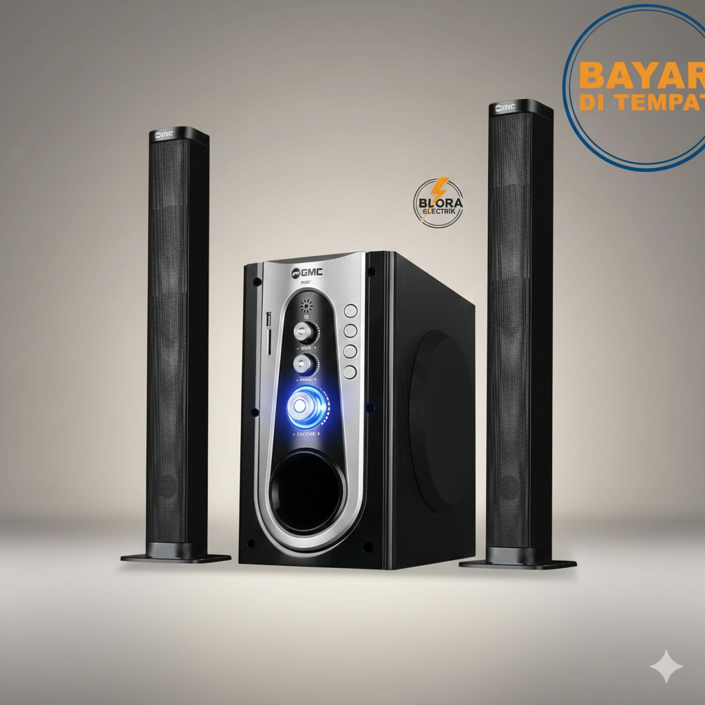 Speaker Aktif GMC 886P 2in1 Multimedia Bluetooth Subwoofer Bass