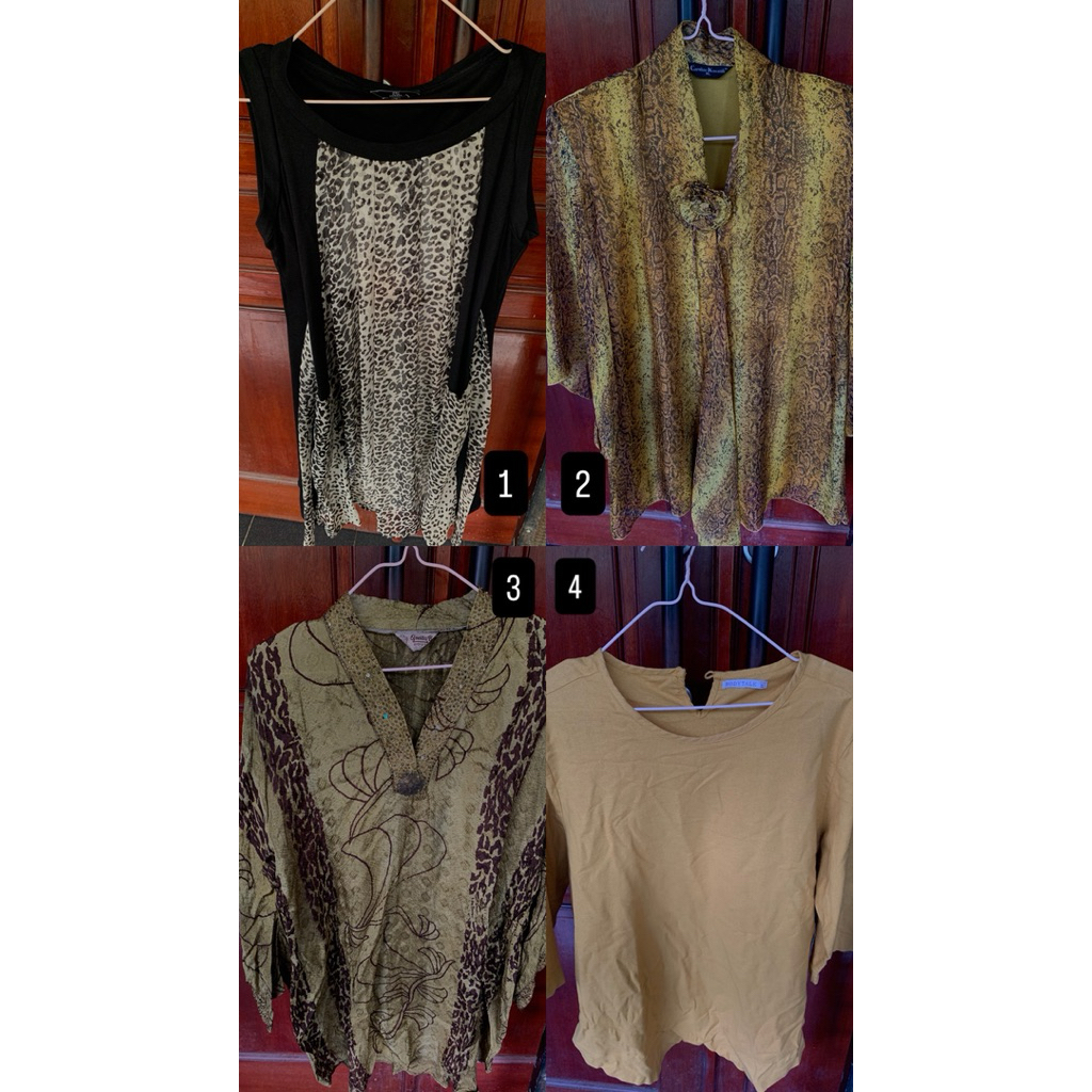Preloved Baju Wanita Body Talk PS Career Qonita Batik Caroline Kosasih beli semua FREE GRATIS HADIAH