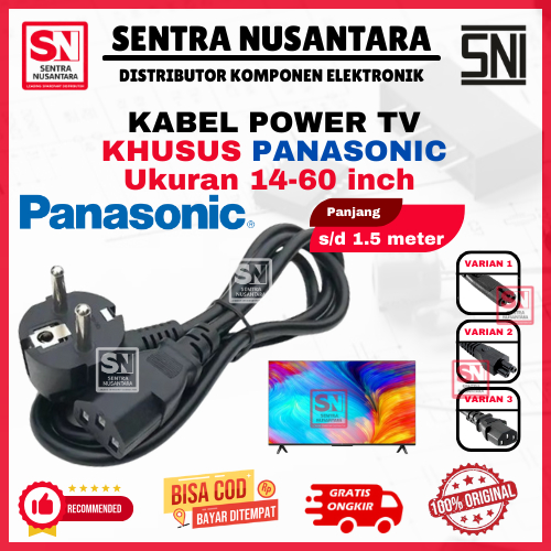 KABEL LISTRIK  TV PANASONIC LCD/ LED/ PLASMA HIGH QUALITY ANTI KORSLET | COK KABEL TV PANASONIC 32 3