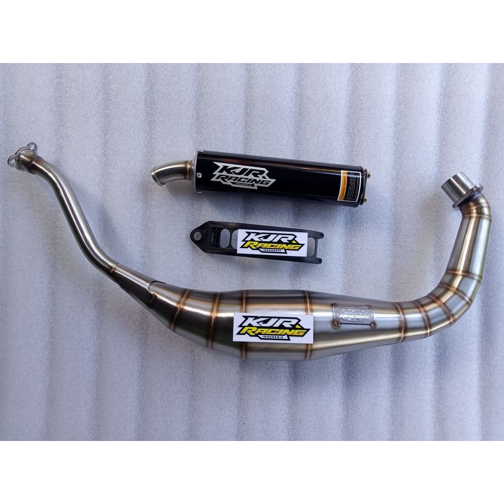 KNALPOT SUZUKI RKCOOL SATRIA RGX RGV KOLONG BAWAH STAINLES MODEL COBRA ORIGINAL KJR RACING INDONESIA