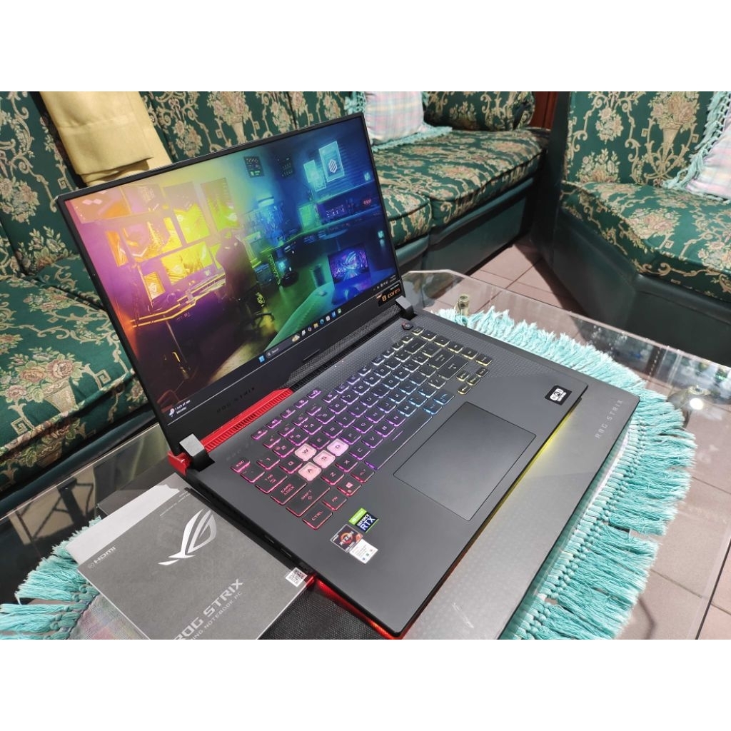 laptop Asus rog g513qc-r735b6t ryzen 7 5800H 8/512 rtx 3050