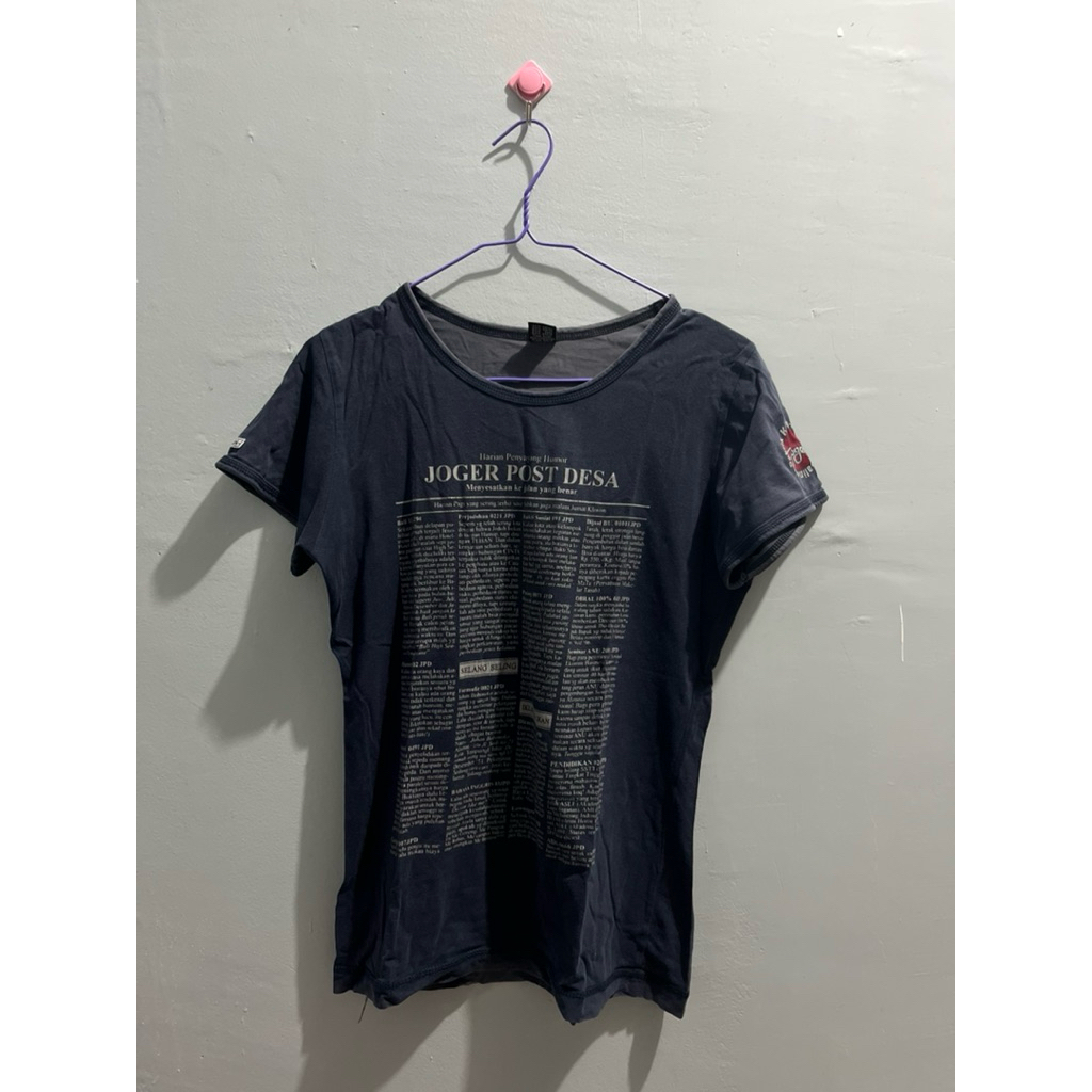 preloved kaos joger jelek asli bali wanita size L bahan lembut adem