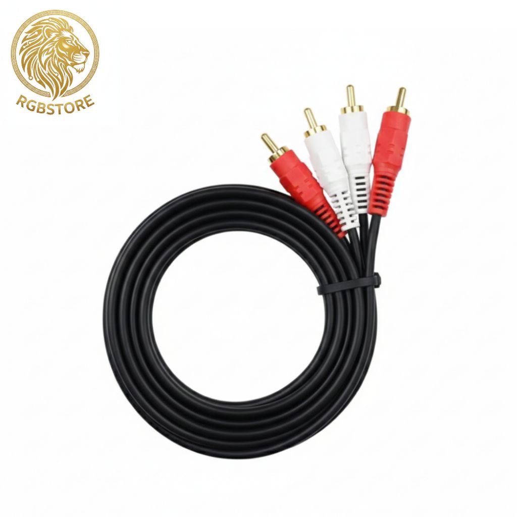 Kabel Audio RCA 2in2 / Kabel AV RCA 2-2 Panjang 1.5M