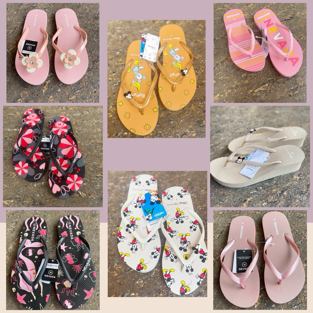 SANDAL JEPIT DISNEY x NEVADA // SANDAL DISNEY DEWASA //SANDAL JEPIT MATAHARI