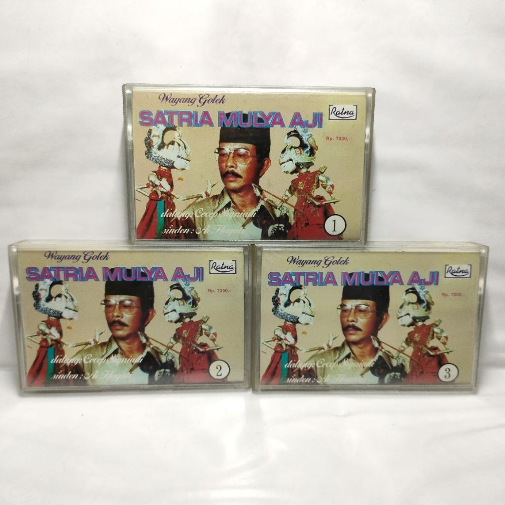 Kaset Wayang Golek Satria Mulya Aji - Cecep Supriadi (Set 3 Kaset)