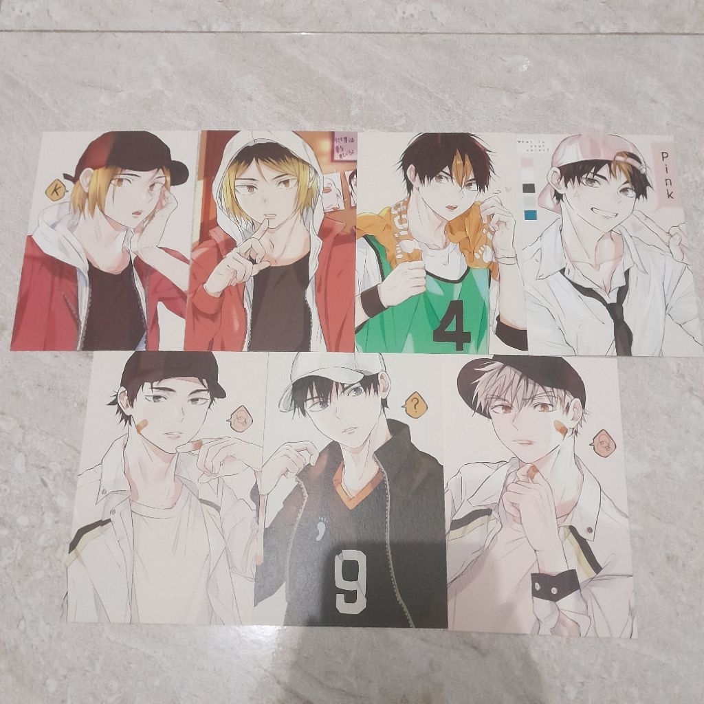 {BACA DESKRIPSI} Postcard & Photocard Haikyuu (fanart)