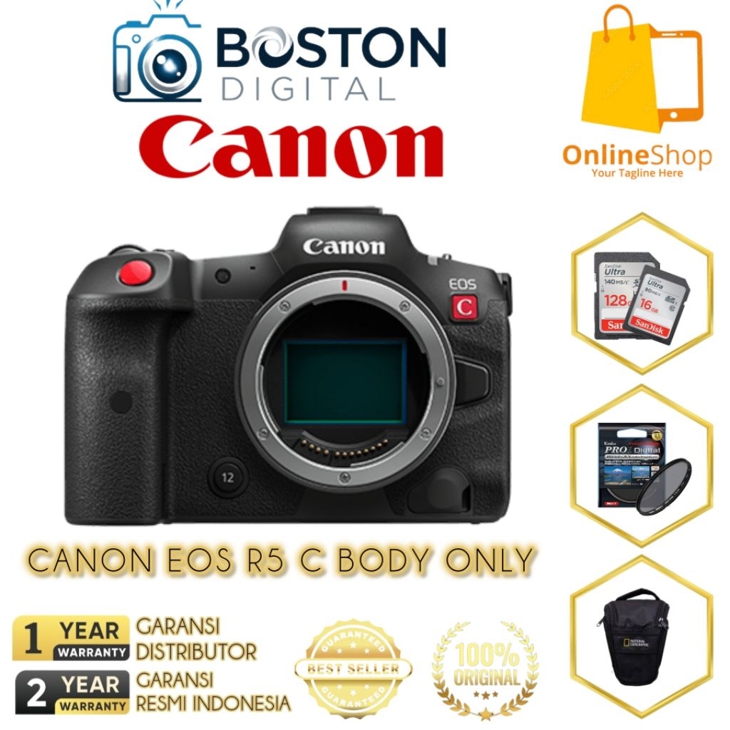 CAMON EOS R5 C BODU ONLY CINEMATIS CAMERA / CAMERA CANON EOS R5C BODY ONLY CINEMATIS
