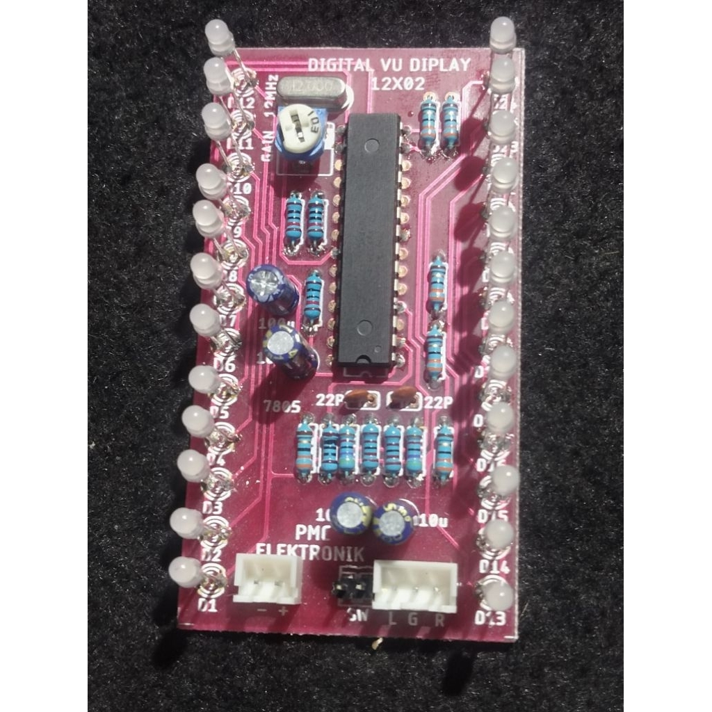 DIGITAL VU AUDIO, VU AUDIO, AUDIO BAR Versi led warna putih