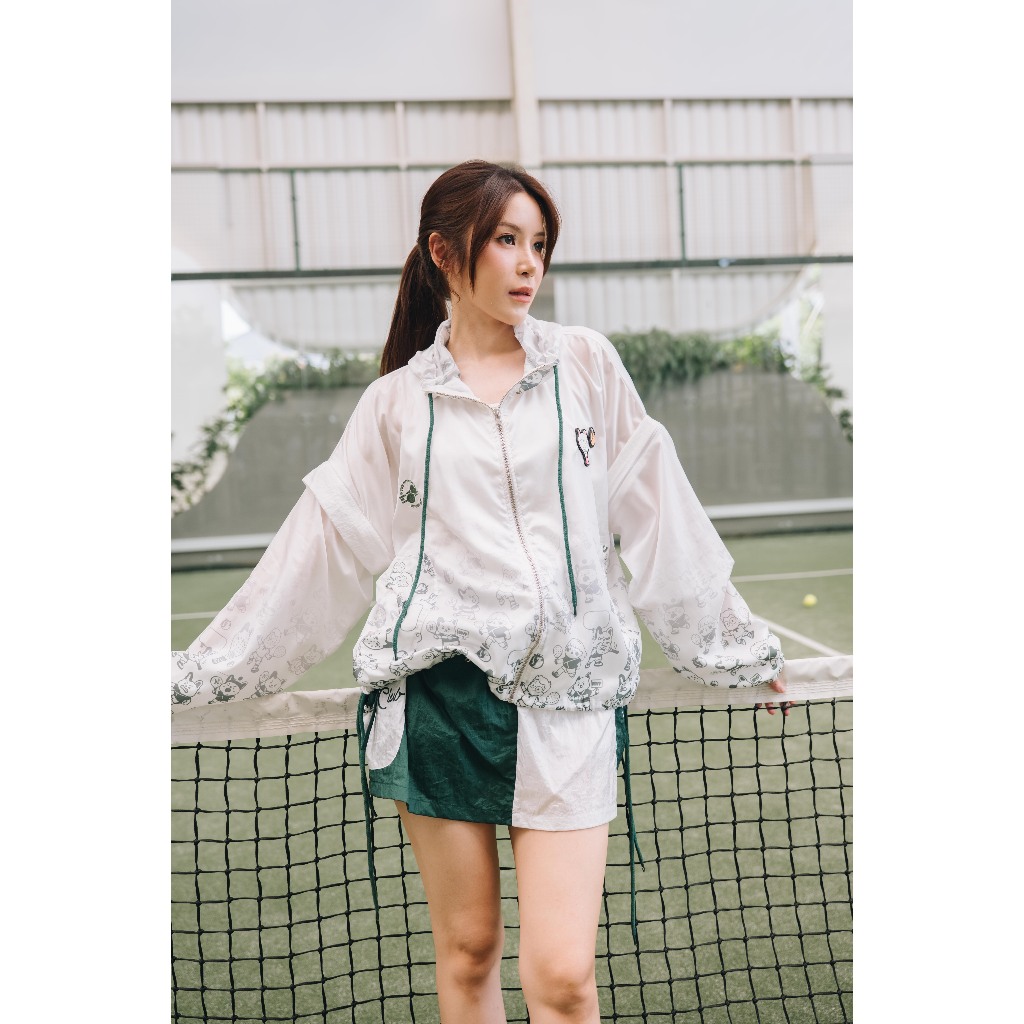 THE OVERTEE X NIMBUS | THE GRUMPY CLUB | POINT JACKET | JAKET PADEL WANITA 2 in 1 LENGAN BISA DI LEP