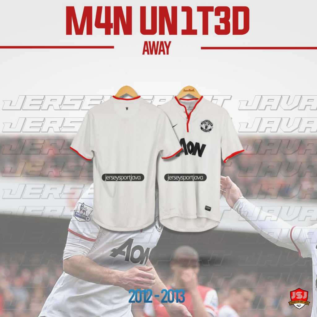 ( BISA COD ) JERSEY BAJU BOLA PRIA RETRO MU AWAY 2012/2013 GRADE AAA+ - BEST HIGT QUALITY