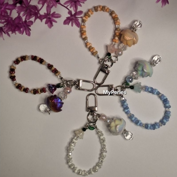 Phone Strap | Bag Charm | Keychain | Gantungan Kunci | Ganci Lotus Series