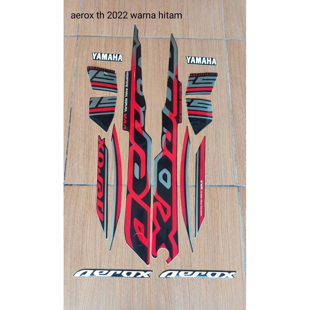 stiker striping motor Yamaha aerox 155 tahun 2022