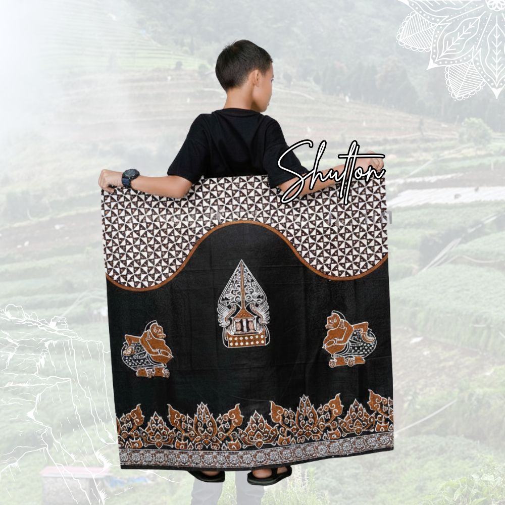 Sarung Batik Anak Laki Laki Sarung Anak Motif Wayang Semar Bahan Katun Usia remaja